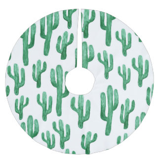 Vattenfärg: handritad illustration julgransmatta borstad polyester