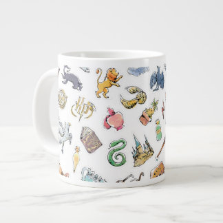 Vattenfärg Harry Potter-ikoner Jumbo Mugg