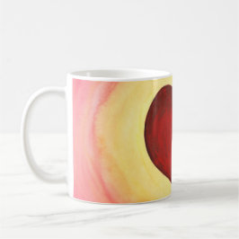 Vattenfärg Heart Kärlek flytande över bergen Kaffemugg