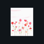 Vattenfärg Heart och Flowers Canvastryck<br><div class="desc">Det här vackra vattenfärgshjärtat och blommorna ger dig en aning av kärlek och romantik. Den här utskriften har fin rosa, rött och nyanser av rosa hjärtan som är färgade i ömtåliga vattenfärger och ger en glad och glatt beröring till vilket rum som helst. Oavsett om du är tittar för perfekten...</div>