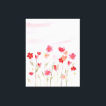 Vattenfärg Heart och Flowers Canvastryck<br><div class="desc">Det här vackra vattenfärgshjärtat och blommorna ger dig en aning av kärlek och romantik. Den här utskriften har fin rosa, rött och nyanser av rosa hjärtan som är färgade i ömtåliga vattenfärger och ger en glad och glatt beröring till vilket rum som helst. Oavsett om du är tittar för perfekten...</div>