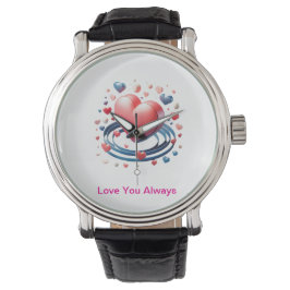 Vattenfärg Heart Watch Armbandsur