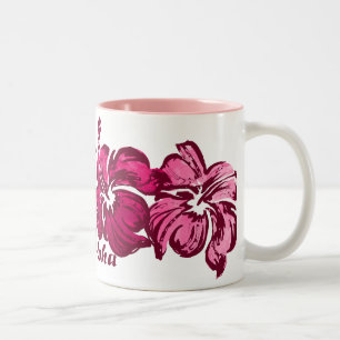 Vattenfärg Hibiscus Mugg