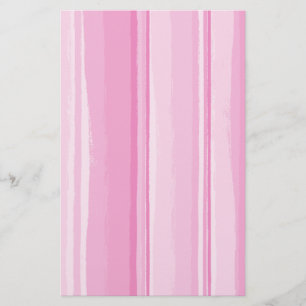 Vattenfärg Hibiscus Stripe-koordinering Brevpapper