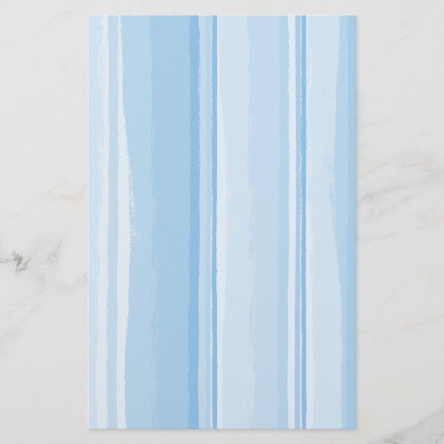 Vattenfärg Hibiscus Stripe-koordinering Brevpapper (Framsida)