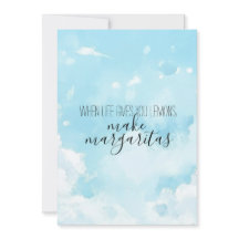 Vattenfärg Himmel Tacksamhetskort
