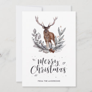Vattenfärg Holly Hjort Calligraphy-julkort Julkort