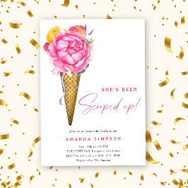 Vattenfärg Hon har fått en uppskalad Möhippa Inbjudningar