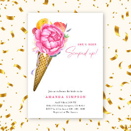 Vattenfärg Hon har fått en uppskalad Möhippa Inbjudningar