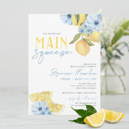 Vattenfärg Hon hittade sin huvudsakliga Lemon-Möhi Inbjudningar