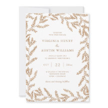 Vattenfärg Höst löv Bröllop