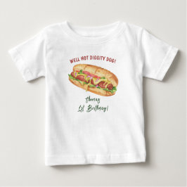 Vattenfärg Hot Dog Barnkalas T Shirt