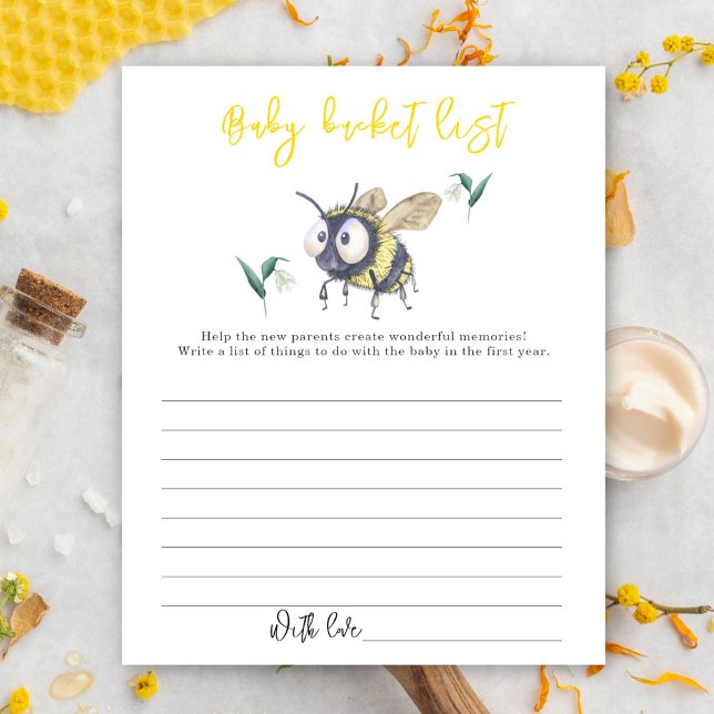 Vattenfärg Humla - Bebis önskelista (Skapare uppladdad)