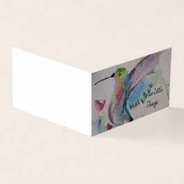 Vattenfärg Hummingbird (tack) Kort