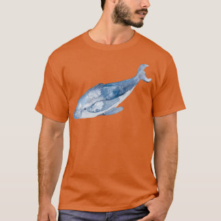 Vattenfärg Humpback Whale 2 T Shirt