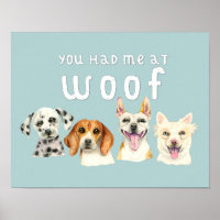 Vattenfärg, Hund | Du hade mig i Woof