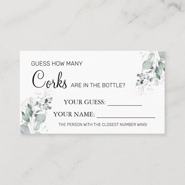 Vattenfärg Hur många Kork Möhippa-kortspel spelar Placeringskort (Framsida)