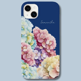 Vattenfärg Hydrangea Personlig Blue