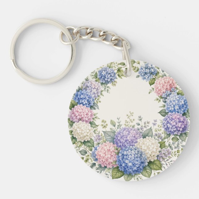 Vattenfärg Hydrangea Trädgård  (Framsidan)