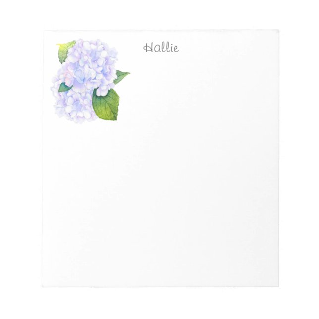 Vattenfärg Hydrangeas Anteckningsblock (Framsida)