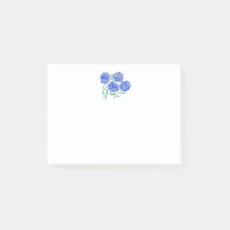 Vattenfärg Hydrangeas Post-it Block
