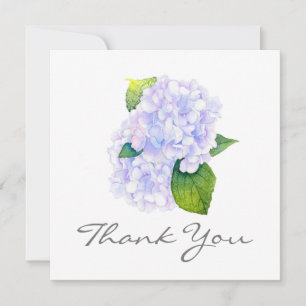 Vattenfärg Hydrangeas Tack Kort