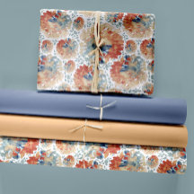 Vattenfärg Hydrangeas Trio Fall Palette