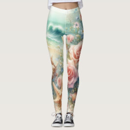 Vattenfärg i pastel färg leggings