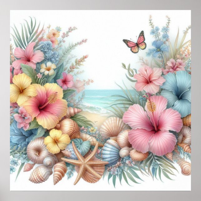 Vattenfärg i pastel färg poster (Framsidan)