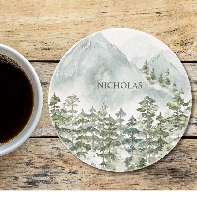 Vattenfärg i skogen och bergsmiljön underlägg (In situ)