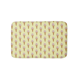 Vattenfärg Ice Cream Bath Mat (gult) Badrumsmatta
