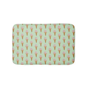 Vattenfärg Ice Cream Bath Mat (mynta grönt) Badrumsmatta