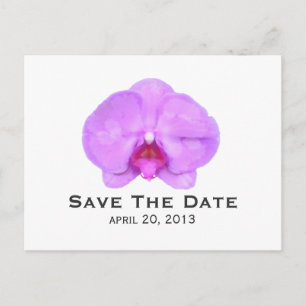 Vattenfärg Inspierat Orchid Spara datum vykort