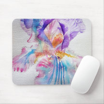 Vattenfärg Iris Flower Painting Art irises