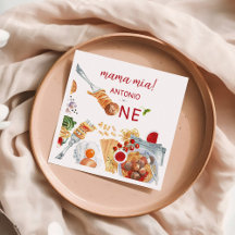 Vattenfärg italienska 1:a födelsedag