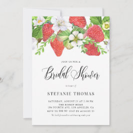 Vattenfärg Jordgubbar Botaniska Möhippan Inbjudningar