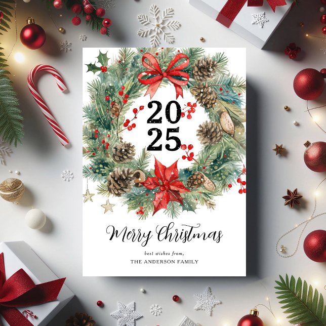 Vattenfärg jul - andedräkt julkort (Skapare uppladdad)