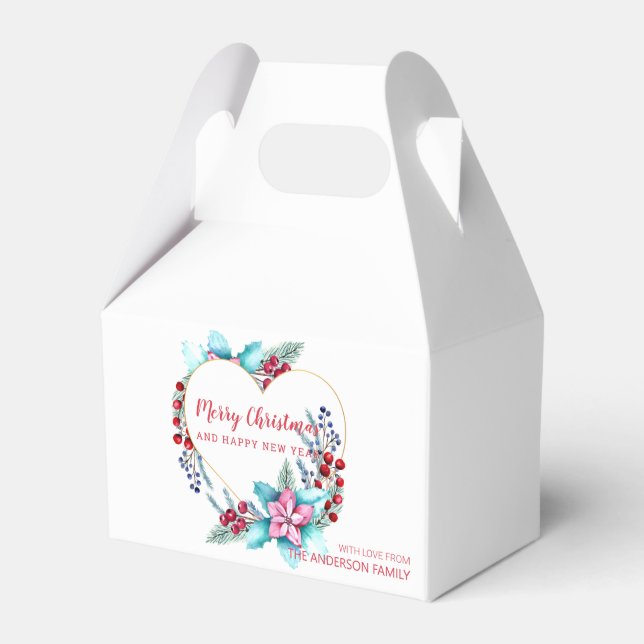 Vattenfärg jul - andedräkt presentaskar (Framsidan Sidan)