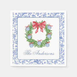 Vattenfärg jul Chinoiserie Ornament Wandeans Pappersservett