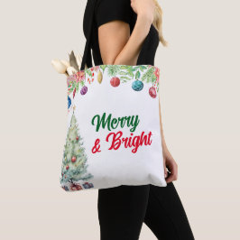 Vattenfärg Jul Holiday Tygkasse