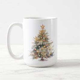 Vattenfärg jul kaffemugg