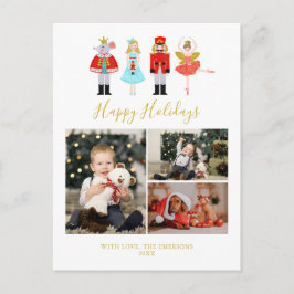 Vattenfärg jul Nutcracker 3 Photo Collage Ho Helg Vykort