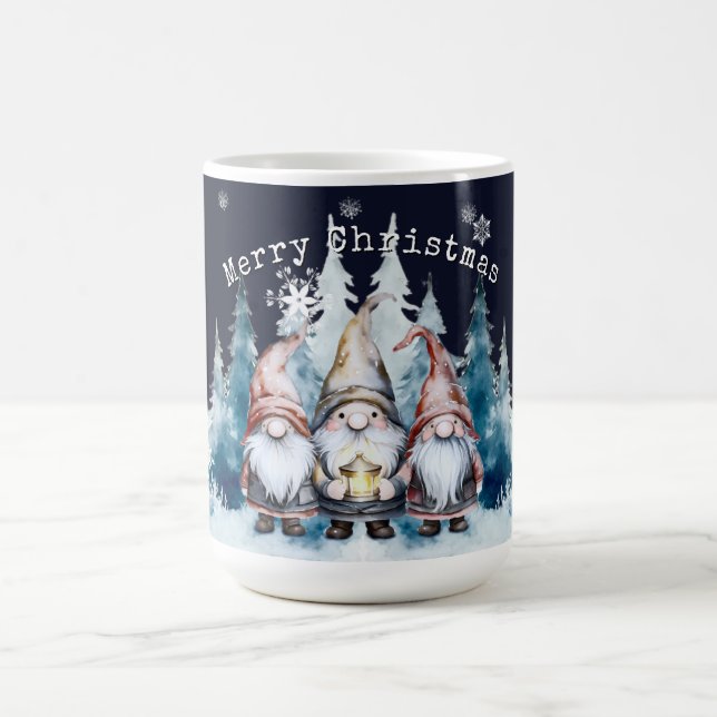 Vattenfärg jul Tomtar Kaffemugg (Center)