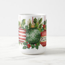 Vattenfärg juldekorationer jullyrka