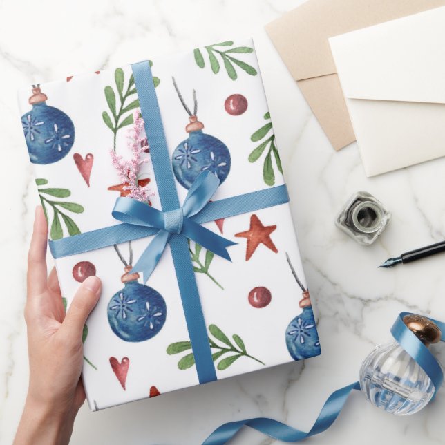 Vattenfärg Juldekorationer stjärnor Presentpapper (Gifting)