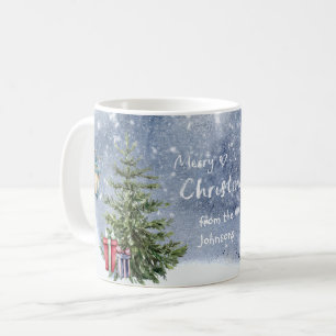 Vattenfärg 🎄 Julgran Lanterngåvor Kaffemugg