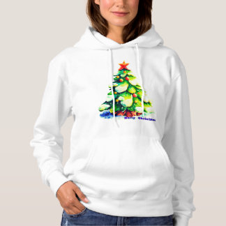 Vattenfärg Julgran med snö T Shirt