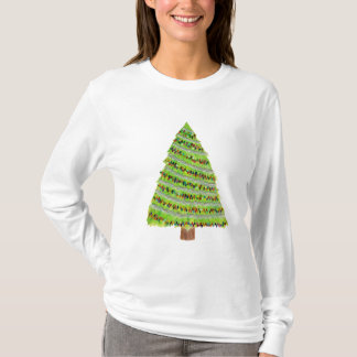 Vattenfärg Julgran Shirt T Shirt