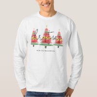 Vattenfärg Julgranar