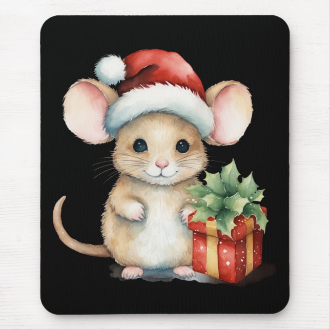 Vattenfärg Julmus Musmatta (Framsidan)